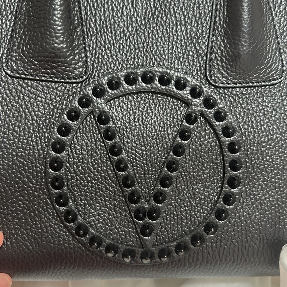 Valentino By Mario Valentino Minimi Rock Leather Satchel - Picture 11 of 16